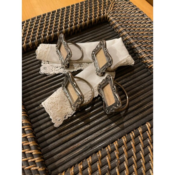 Vintage Picture Frame Napkin Rings - Picture 5 of 7